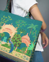 Canvas Tote Bags Peacock